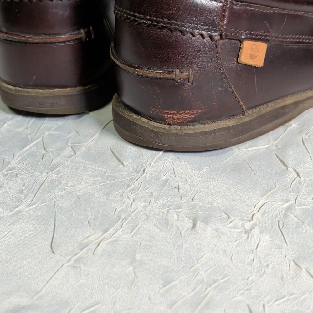 Timberland Classic Boat Shoes Mens Size 12 Brown Leather Deck Yacht Preppy 6267B